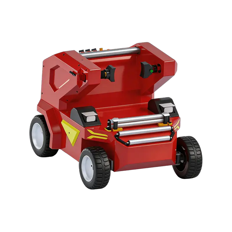 Robô de drenagem inteligente com rolamento automático de mangueira